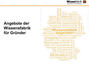 Wissensfabrik - Unternehmen für Deutschland - Angebote für Gründer und Start-ups